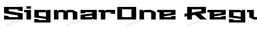 SigmarOne Regular字体转换
